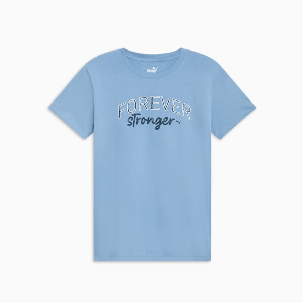Camiseta para mujer Forever Stronger, Zen Blue, extralarge
